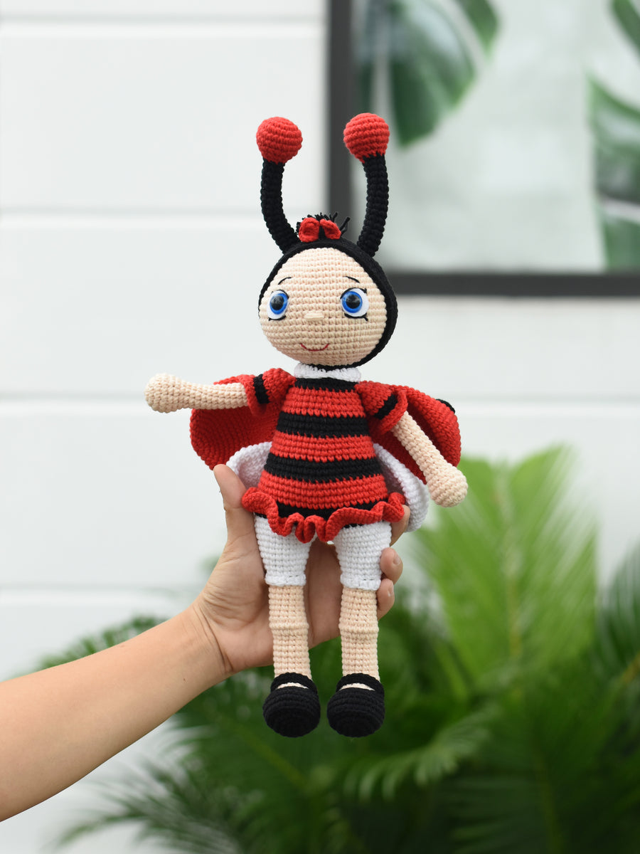 crochet ladybug dress Ladybug crochet pattern. Amigurumi ladybug pattern