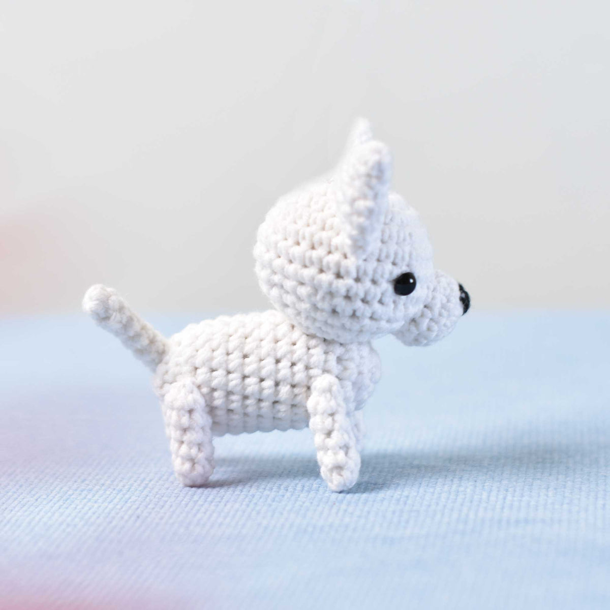 Chihuahua. Miniature crocheted dog. A puppy to order. Cute l