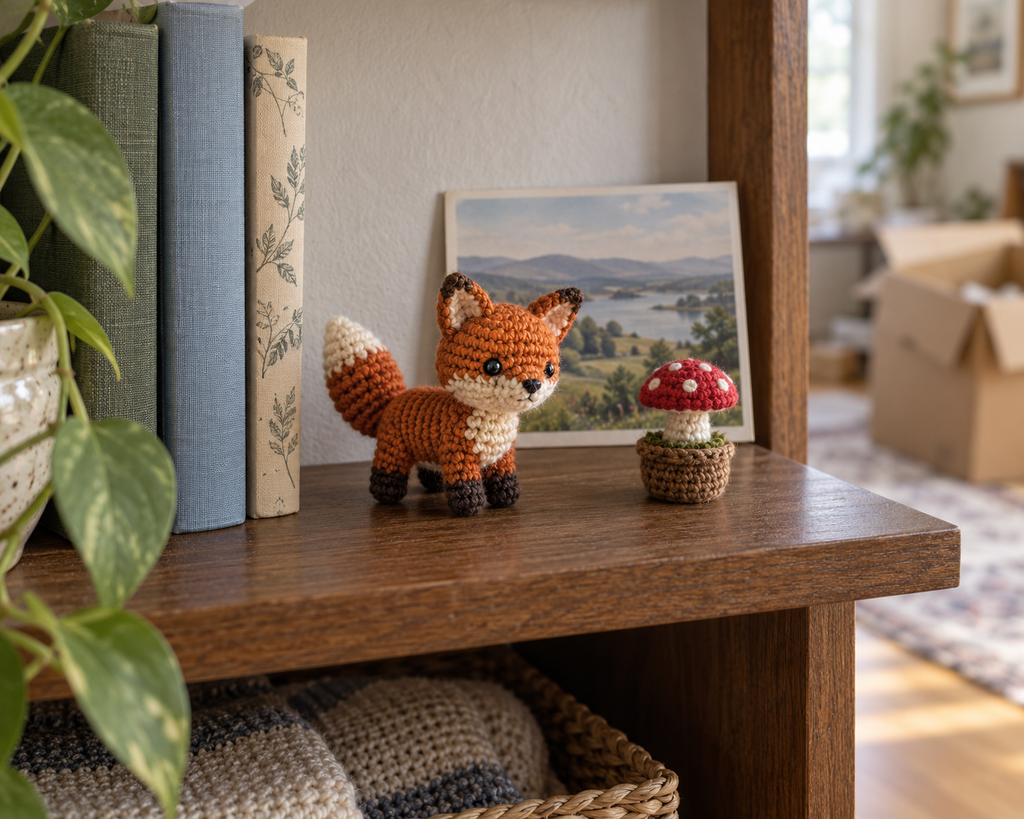 The Little Crochet Fox Who Found a Place to Belong