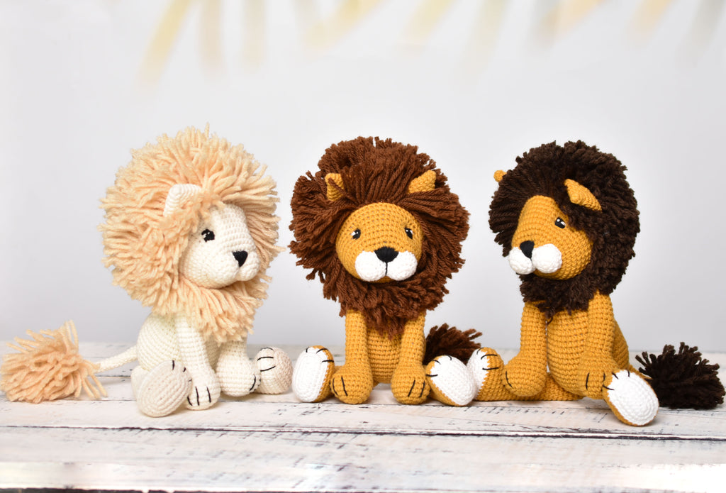 Handmade Lion Stuffed Crochet Toys - The Perfect Gift Idea for Animal Lovers