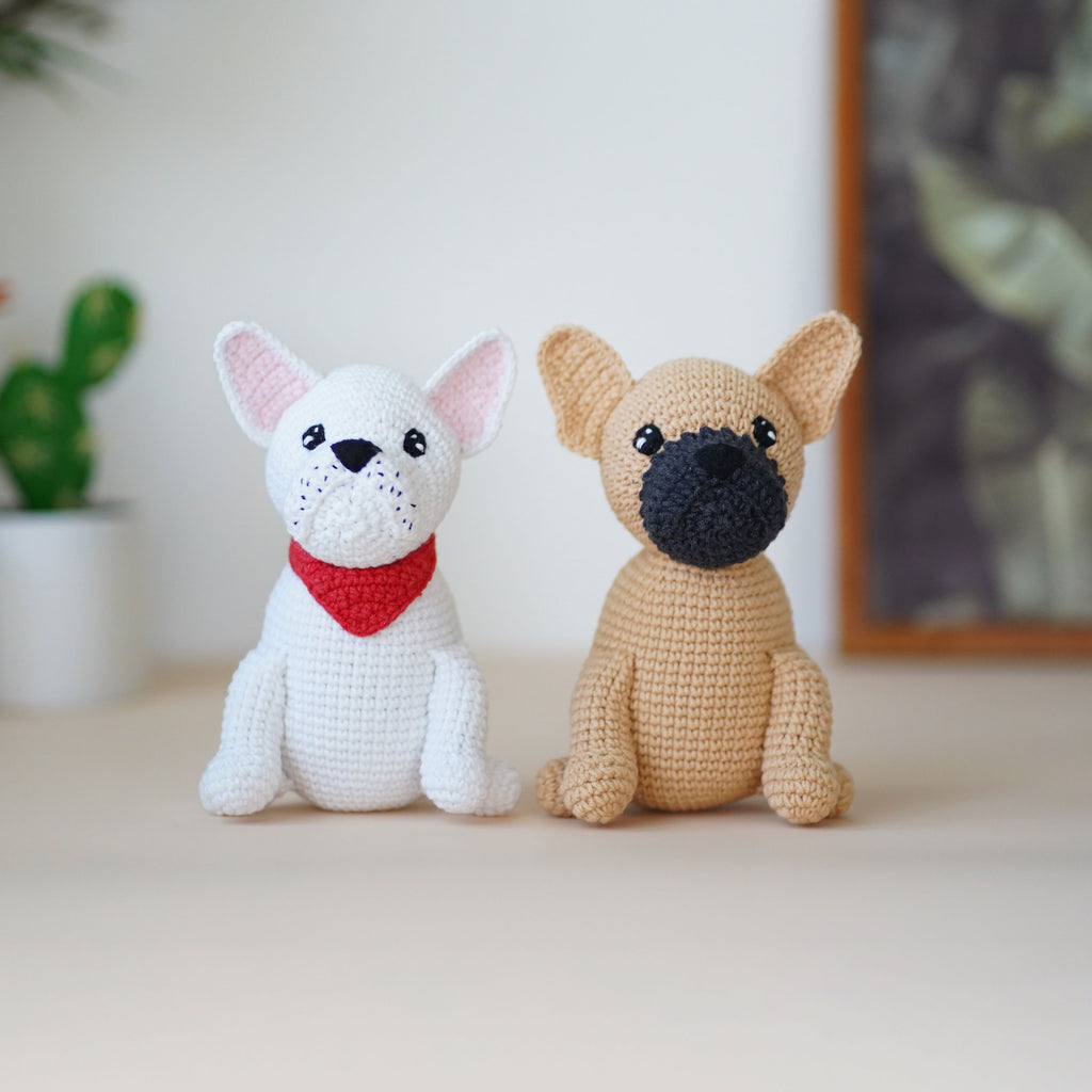 French Bulldog Puppy Amigurumi , Crochet Animal, Handmade Dog Plush Toy, Finished crochet Dog