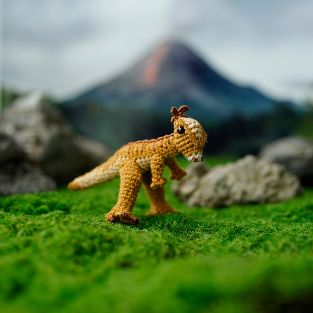 Amigurumi Pachycephalosaurus, Mini dinosaur crochet, Dino plushie, Dinosaur Decoration, Dinos Collection, Finished Plush Toy