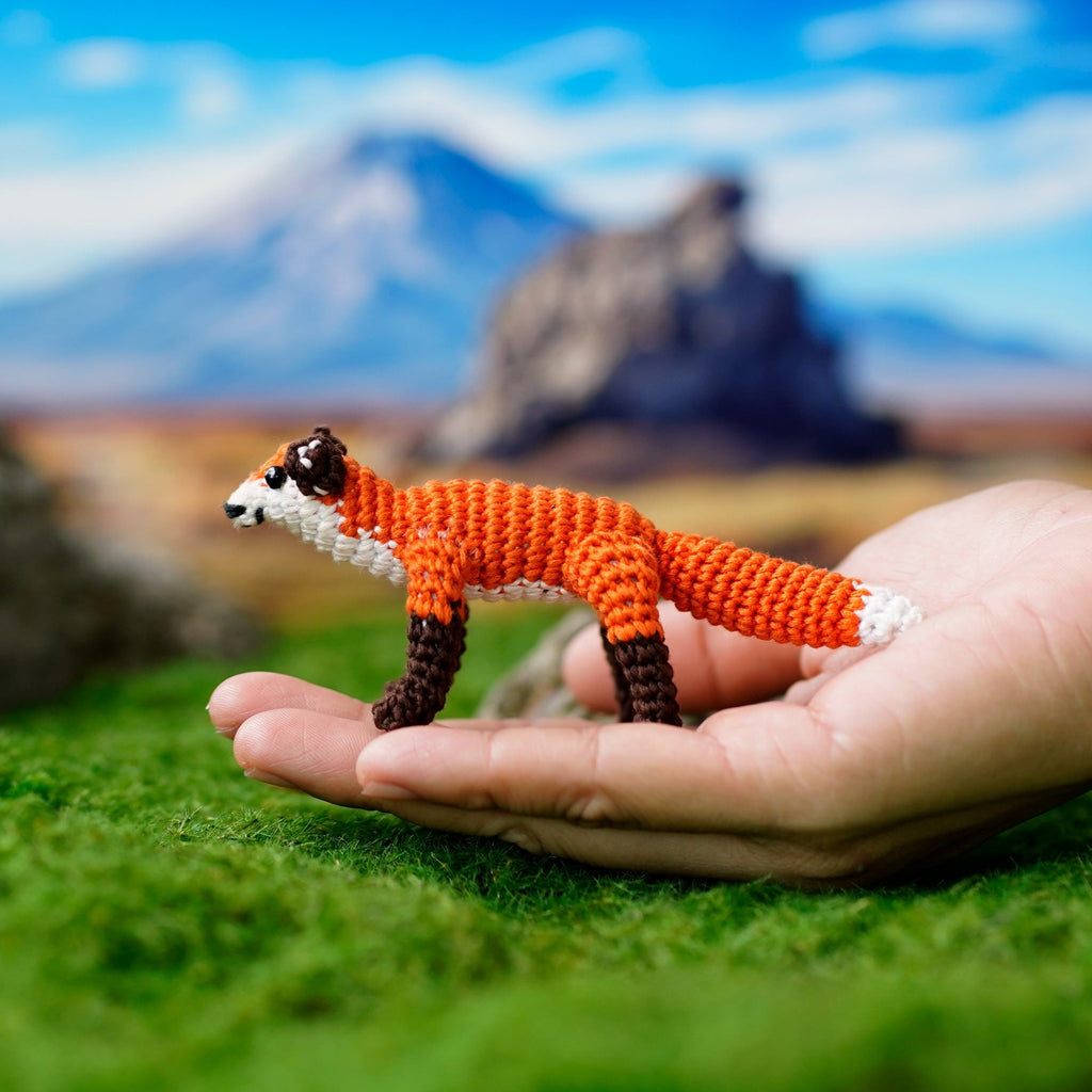 Mini Fox crochet, Tiny Fox amigurumi, Miniature Fox crochet, Handmade Fox Lover Gift, Safari Decor,  Jungle collection toy