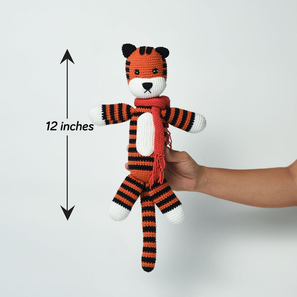 Set of 20 Crochet Tigers  12 inches (Fast Shipping fee included)