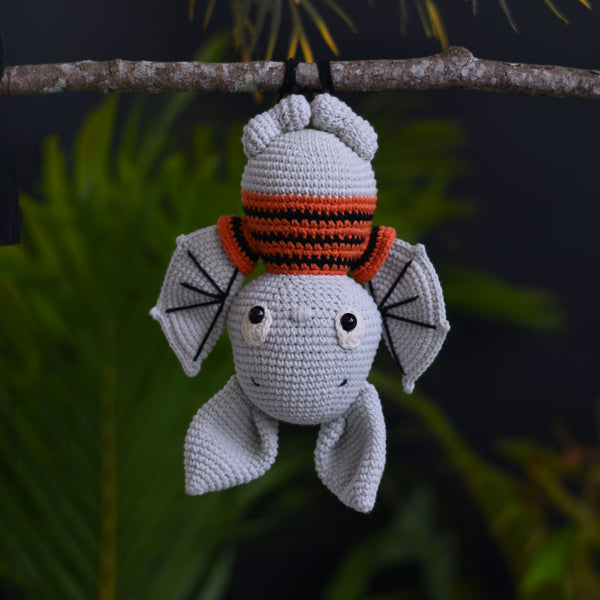 Halloween Bat Crochet Toy - Bat Amigurumi Stuffed Gift - Bat Gift Crochet Plush - Super Cute Bat Crochet - Halloween Crochet Animals