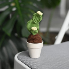 Cactus Pincushion Handmade Crochet Cotton Yarn And Sewing Supply