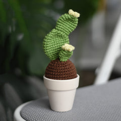 Cactus Pincushion Handmade Crochet Cotton Yarn And Sewing Supply