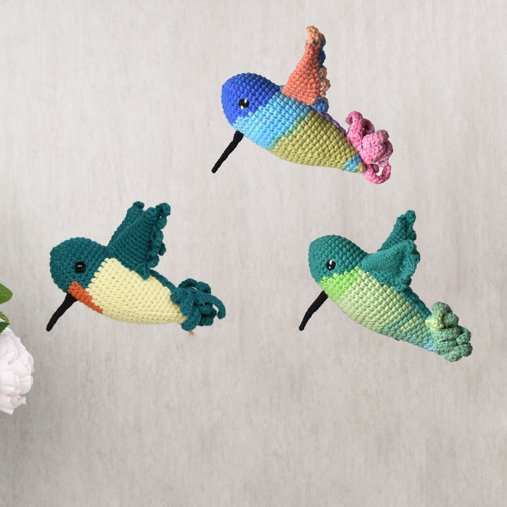 Hummingbird Amigurumi , Crochet bird,  Stuffed Crochet Handmade Decorative Bird ,New Year bird lovers