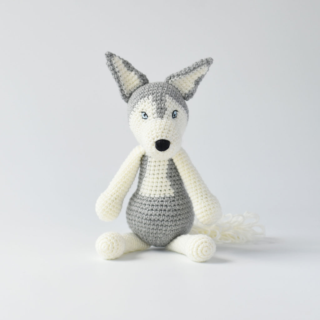Finished Husky Dog Crochet - Handmade Husky Dog Amigurumi Stuffed Gift - Best Husky Gift