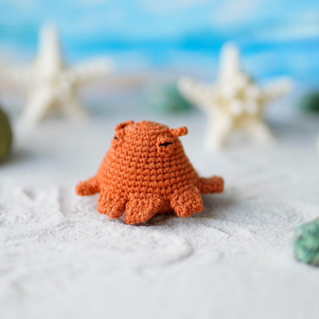 Miniature Umbralla Octopus, Crochet Aquarium decor, Amigurumi Tiny Octopus, Baby octopus toy