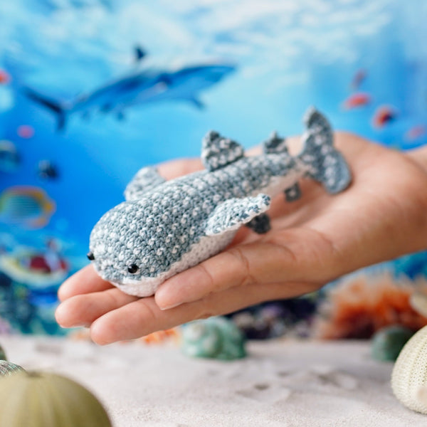 Whale Shark Amigurumi , Crochet whale shark, Mini whale shark for quarium decor, Sea Animal Toys, Ocean toys