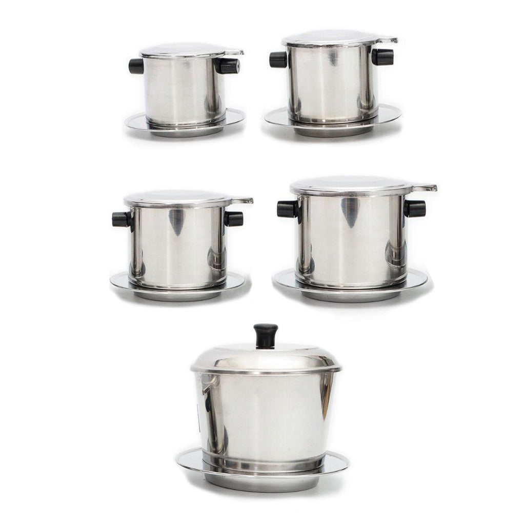 Vietnamese Coffee Filter - Stainless Steel Coffee Filter Brewer Sizes (S to XL) Jumbo