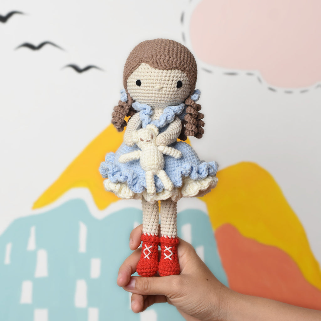 Winter Princess Doll - Lovely Girl Doll Crochet - Cute Girl Amigurumi Plush Toy - Best Gift For Girl