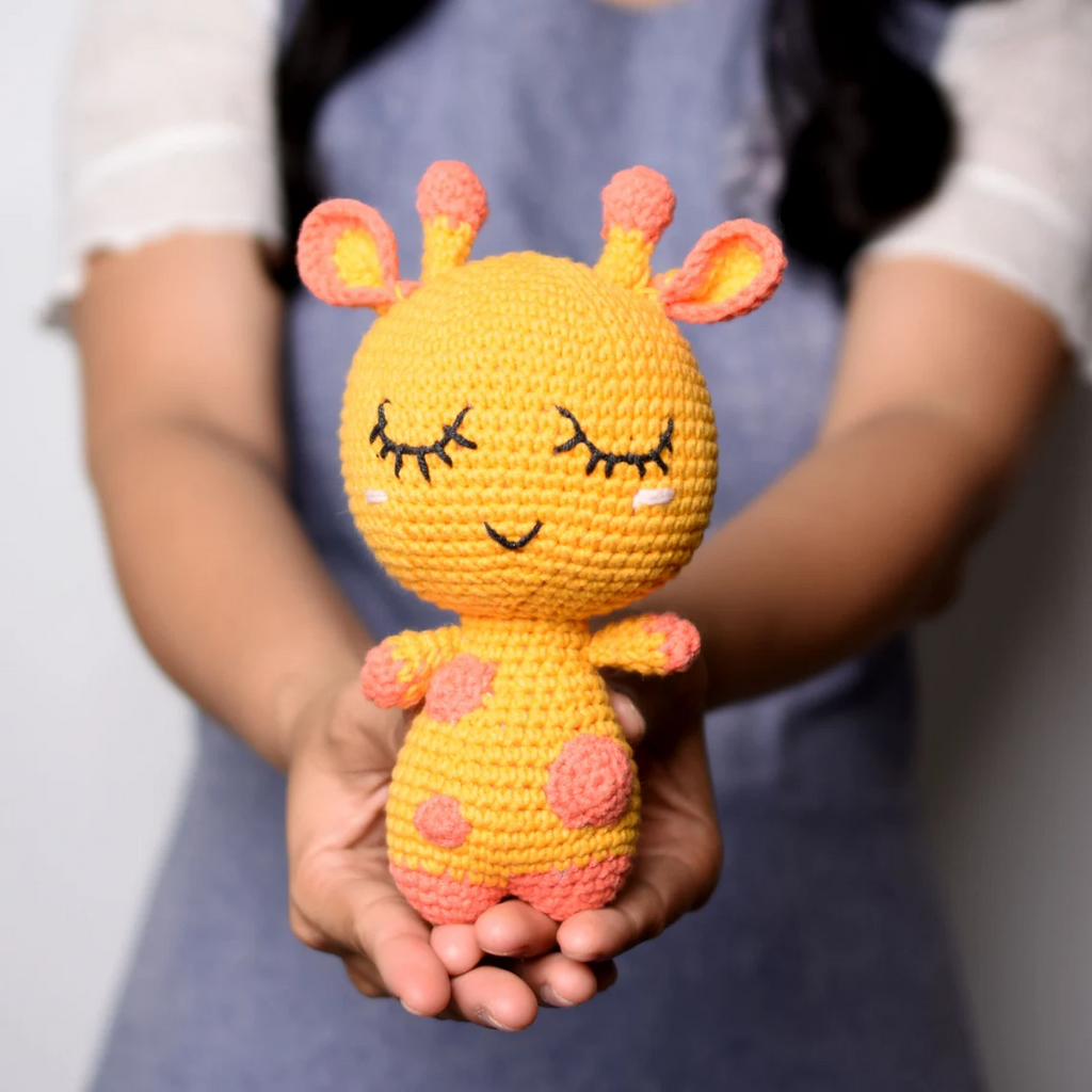 Giraffe Crochet Gift - Giraffe Baby Gift - Safari Baby Shower - Crochet Giraffe Stuffed Animal Toys