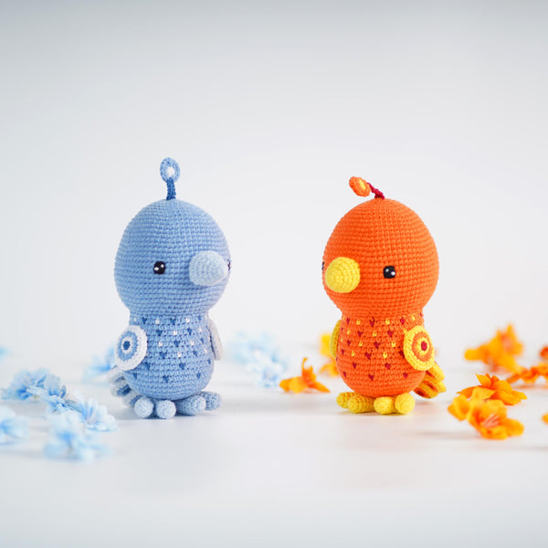 Cute Crochet Phoenix, Amigurumi Phoenix, Handmade Gift, Plush Stuffed Toy