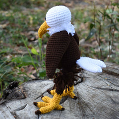 Bald Eagle Crochet Bird Animal, Stuffed Toy, Baby Shower & First Birthday Gift - SaiGonDoll