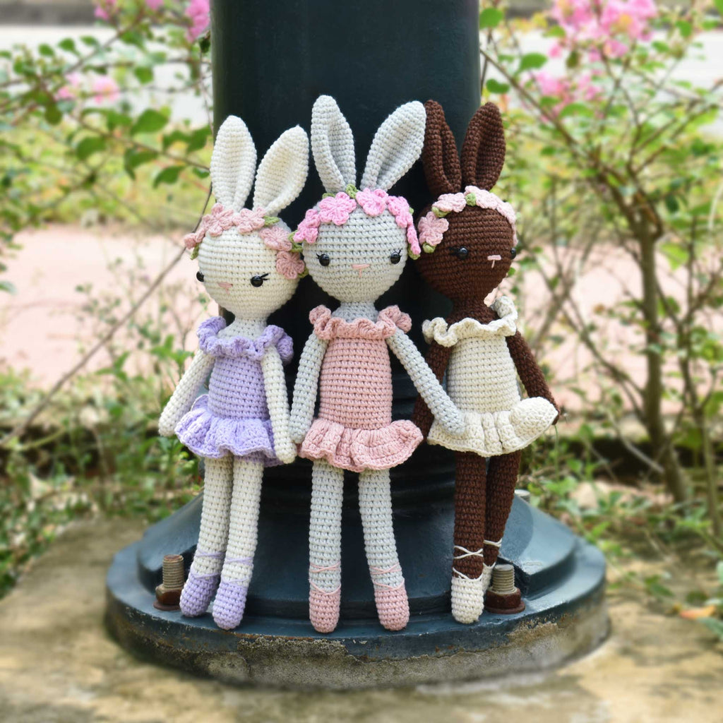 Ballerina Bunny Charlotte Amigurumi Bunny Rabbit Crochet Gift To New Born Girl