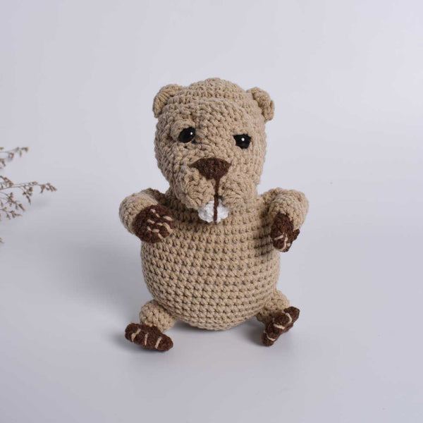 Handmade Crocheted, Beaver, Wildlife, Nursery Decor, Plush Toy, Stuffed Animal - SaiGonDoll