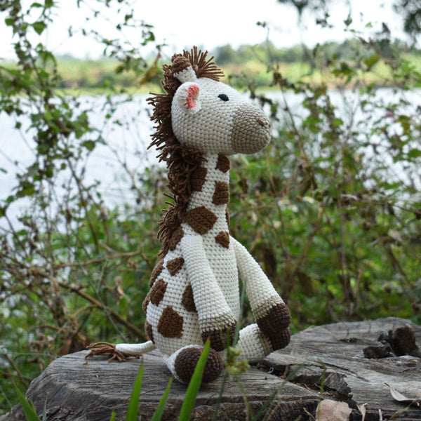 Giraffe Crochet Animal, Stuffed Toy, Baby Shower & First Birthday Gift - SaiGonDoll