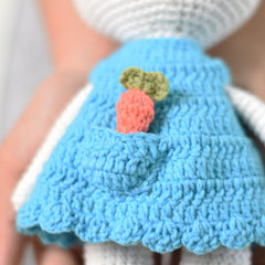 Bunny With Carrot Crochet Handmade Stuffed Bunny - Best Gift For Girl - SaiGonDoll