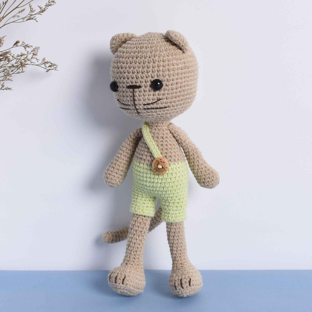 Lovely Cat , Kitten - Crochet Animal - Stuffed Toy - High Quality Gift For Kid - SaiGonDoll