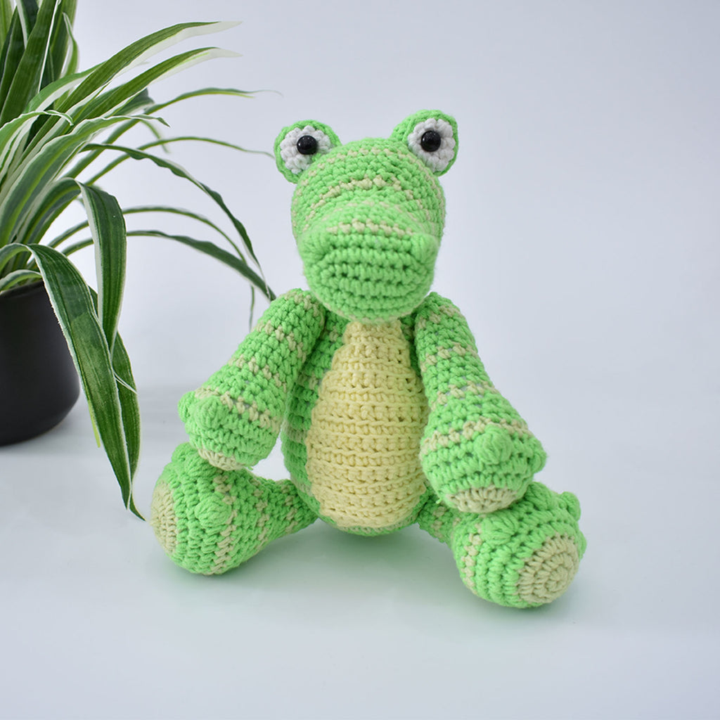 Wild Crocodile Crochet Animal Handmade Amigurumi Stuffed Toy Doll High Quality - SaiGonDoll