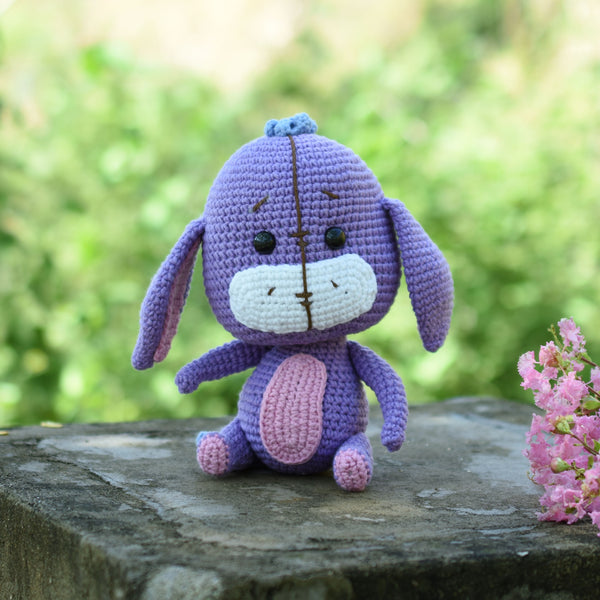 Amigurumi Eeyore, Eeyore Plushie, Crochet Plush, Eeyore Toy, Stuffed Animal, Winnie The Pooh Gift