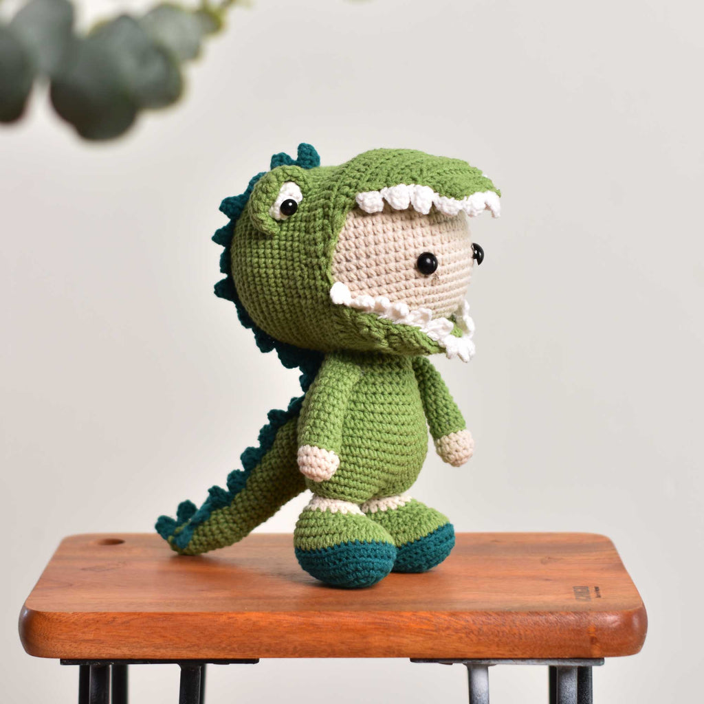 Little Crocodile Boy, Stuff Crocodile, Crochet Crocodile Toy, Handmade Animal