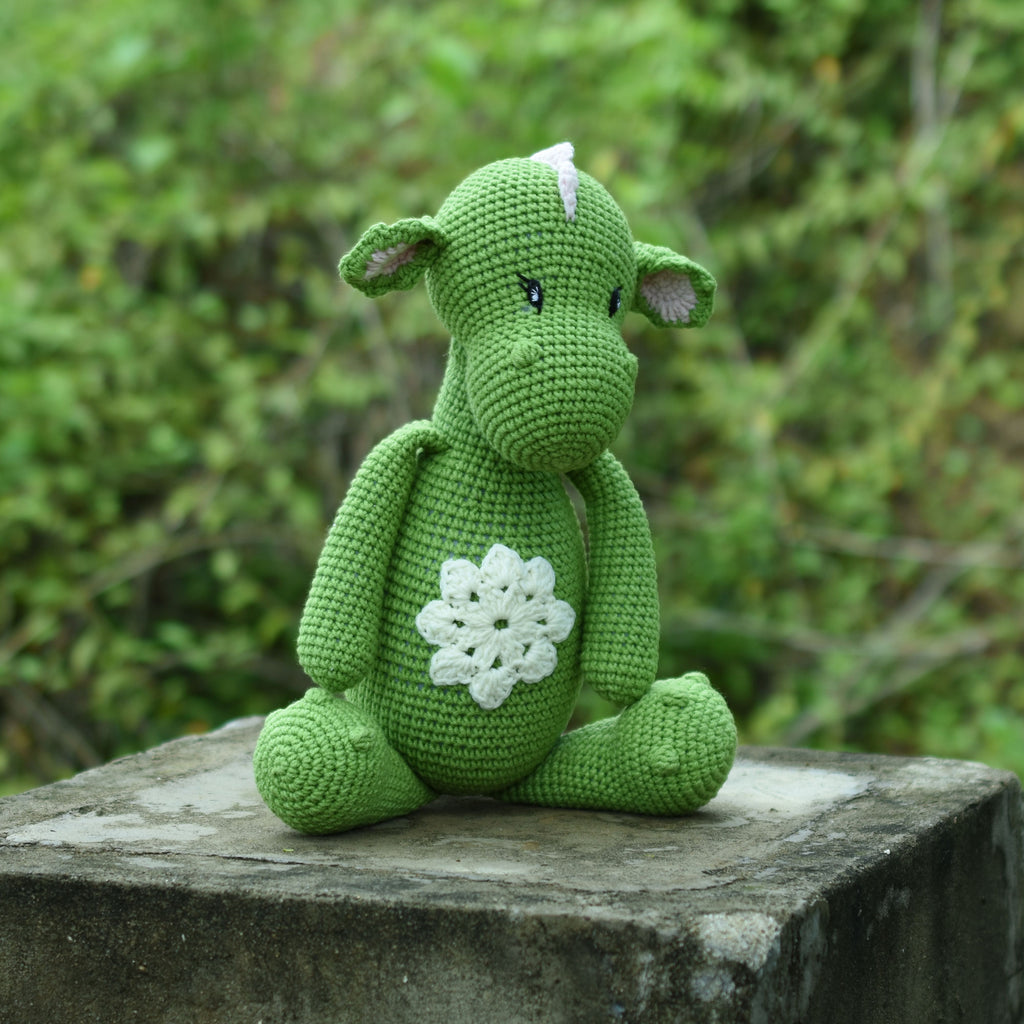 Green Dragon - Stuffed Dragon - Crochet Dragon- Amigurumi Dragon - Dragon Gift