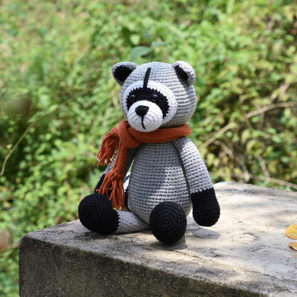 Amigurumi Raccoon - Wild Animal Crochet - Stuffed Toy - Handmade - High Quality
