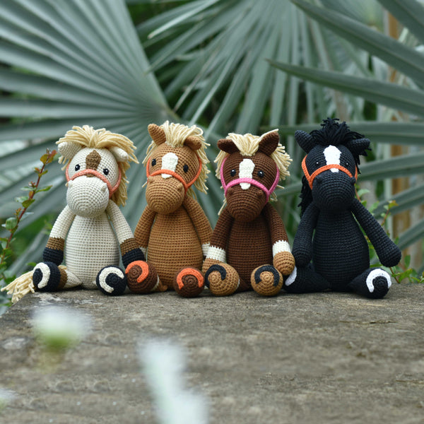 Horse Crochet Animals - Amigurumi Horse Toy - Handmade Crochet Horse Gift - Amigurumi Pony Toys - Custom Horse Color - Finished Crochet Toy