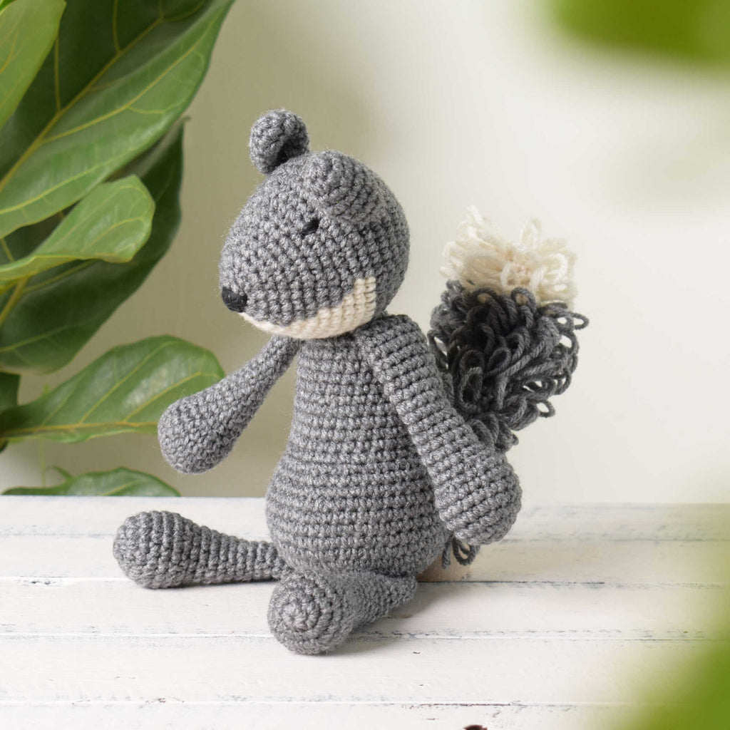 Amigurumi Squirrel Stuffed Animal Handmade Crochet Squirrel Toy Doll Baby Gift - SaiGonDoll