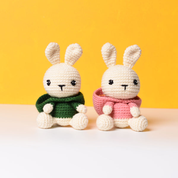 Cute Bunny Crochet - Bunny Amigurumi Stuffed Gift - Rabbit Crochet Gift Idea - Free Custom Color