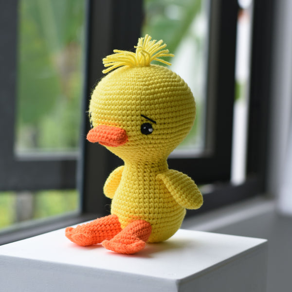 Crochet Duck Plush - Amigurumi Stuffed Duck - Handmade duck - Baby Gift Duck - Handmade Baby Toy - Baby Shower Gift - Mini Duck For Desk