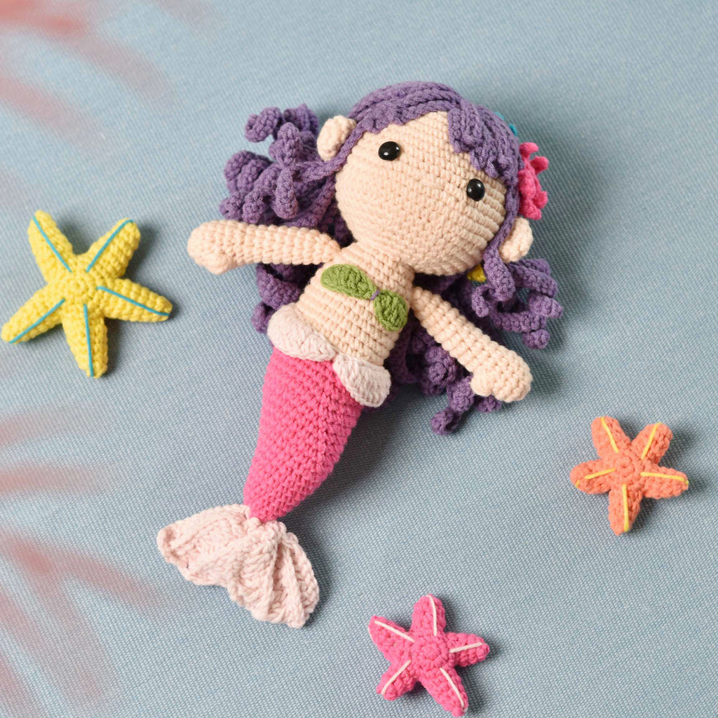 Amigurumi Mermaid, Stuffed Mermaid, Handmade Mermaid, Griffin Doll, Mermaid Gift - SaiGonDoll
