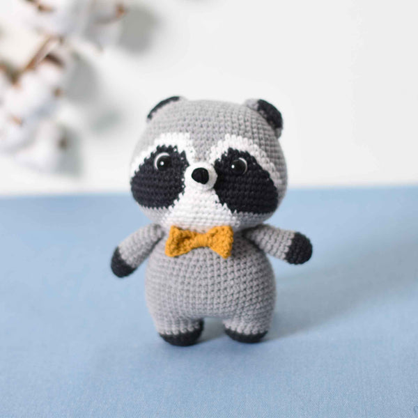 Amigurumi Raccoon, Crochet Raccoon, Raccoon Stuffed Animal, Animal Plushie - SaiGonDoll