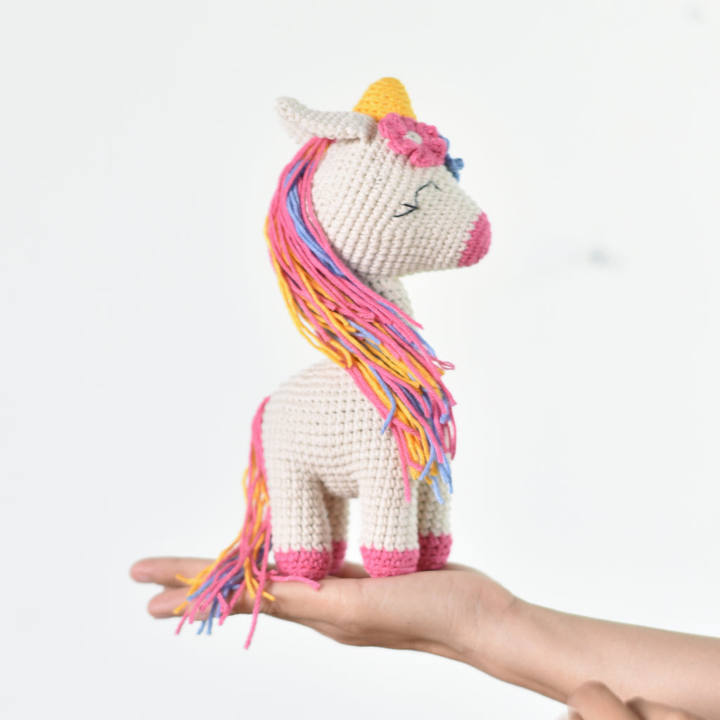 Crochet Unicorn, Cute Crochet Unicorn, Amigurumi Unicorn, Handmade Gift For Girl - SaiGonDoll