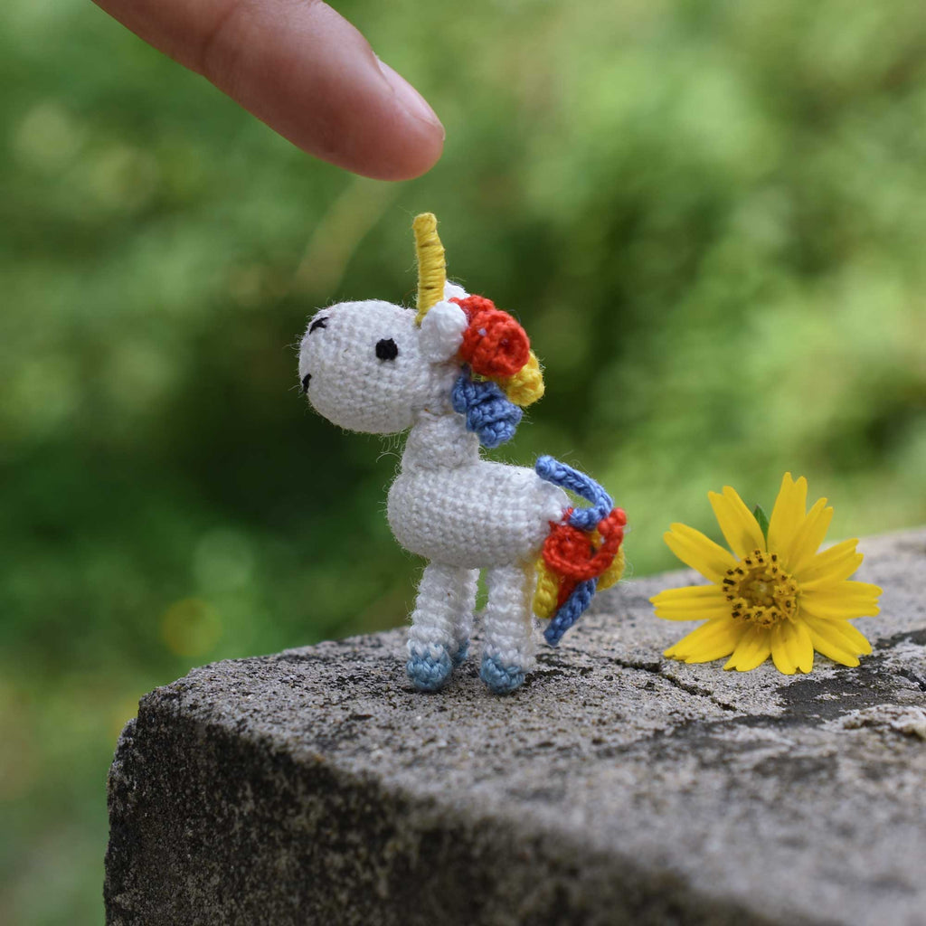 Handmade crochet rainbow popular unicorn