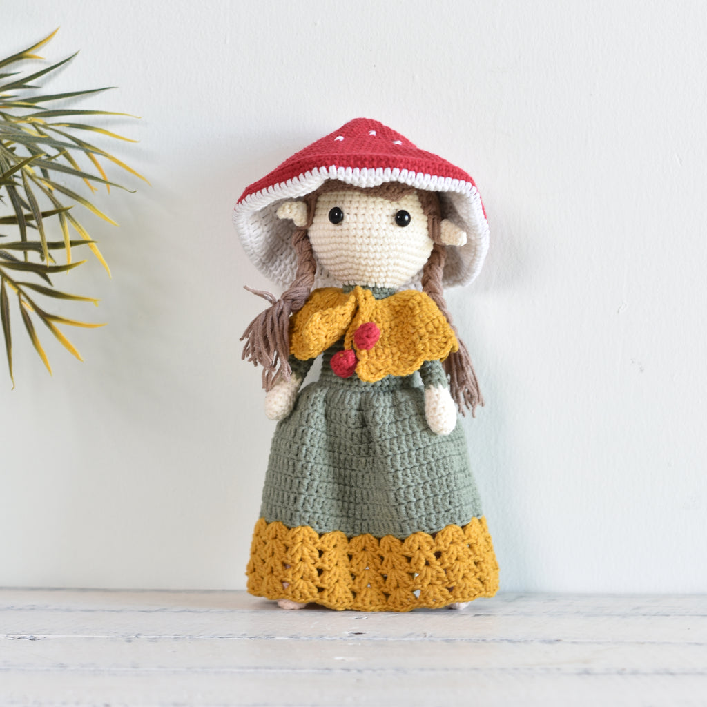 Mushroom Fairy Crochet, Amigurumi Doll, Fairy Doll, Handmade Gift For Girl - SaiGonDoll