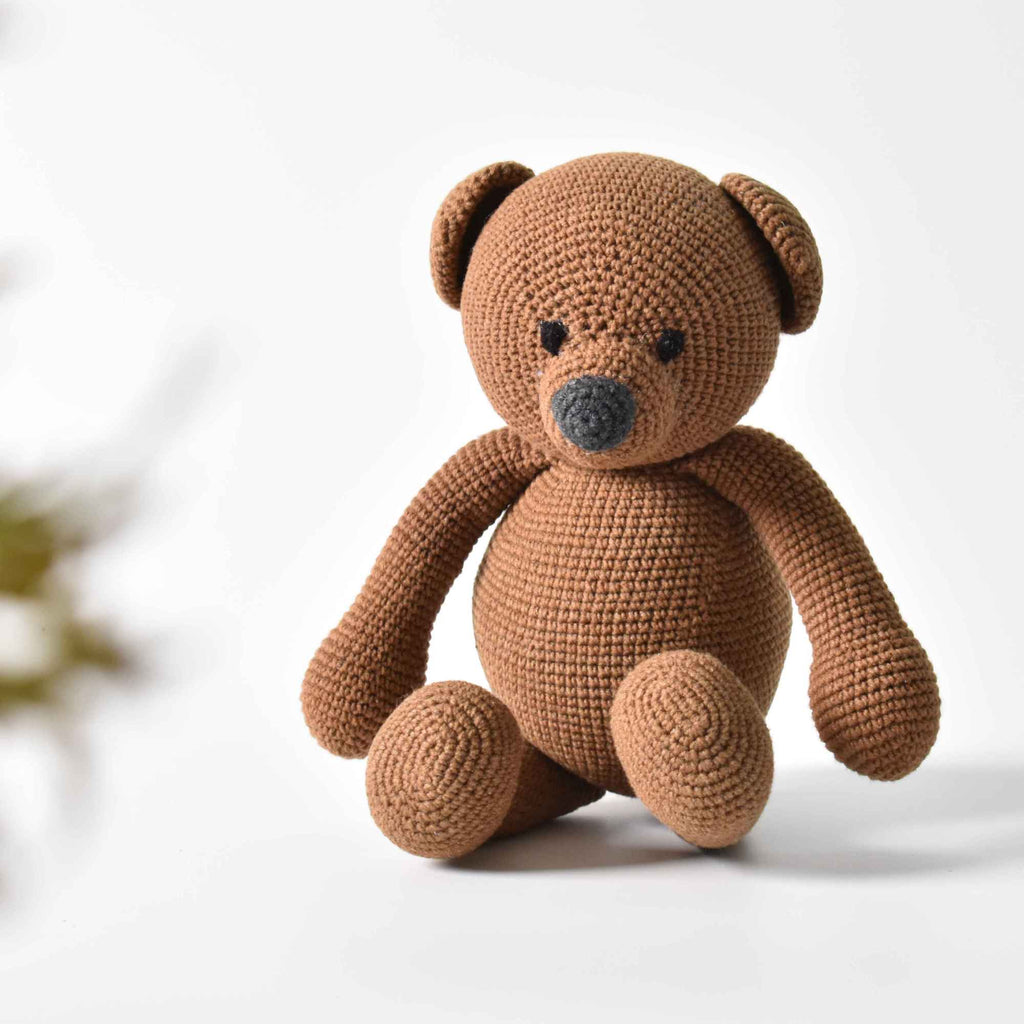 Amigurumi Noenie Bear Crochet Handmade Super Cute Toy - Gift To Kid - SaiGonDoll