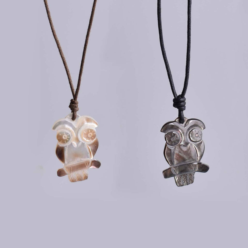 Sea Shell Owl Handmade Charm Pendant Necklace Jewelry - Saigonmade