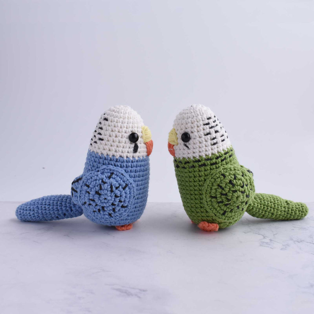 Parakeet Parrot Crochet Animal Handmade Amigurumi Stuffed Toy Doll High Quality - SaiGonDoll