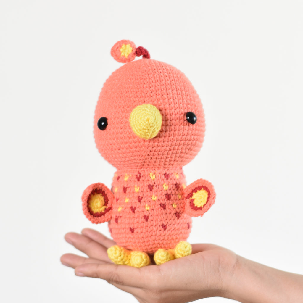 Cute Crochet Phoenix, Amigurumi Phoenix, Handmade Gift, Plush Stuffed Toy - SaiGonDoll