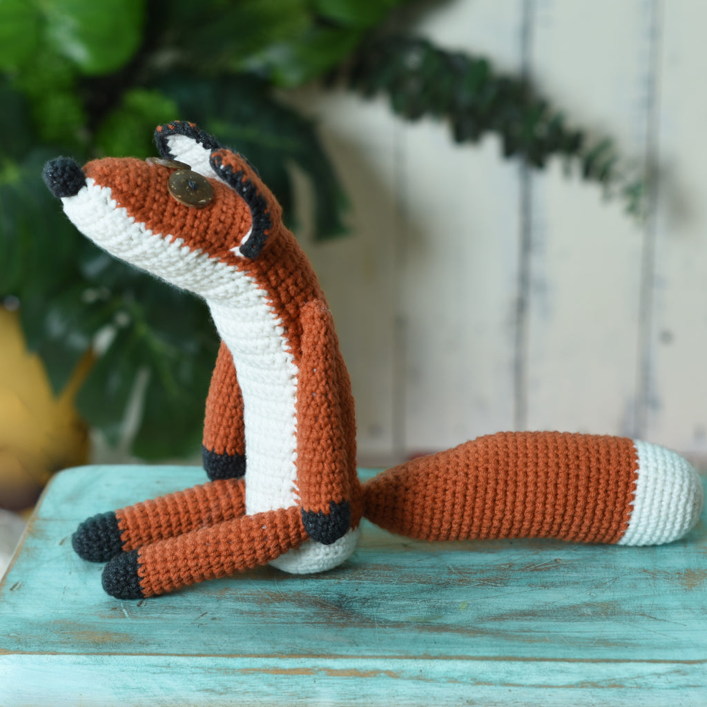 The Little Prince Fox Crochet Stuff Animal, Fox Stuff Animal, Crochet Fox Toy - SaiGonDoll