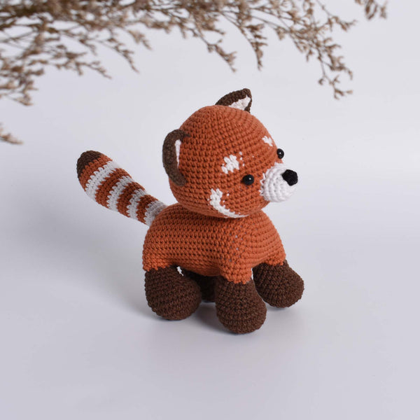 Red Panda, Firefox, Lesser Panda, Amigurumi Crochet Stuffed Kid Toy High Quality - SaiGonDoll