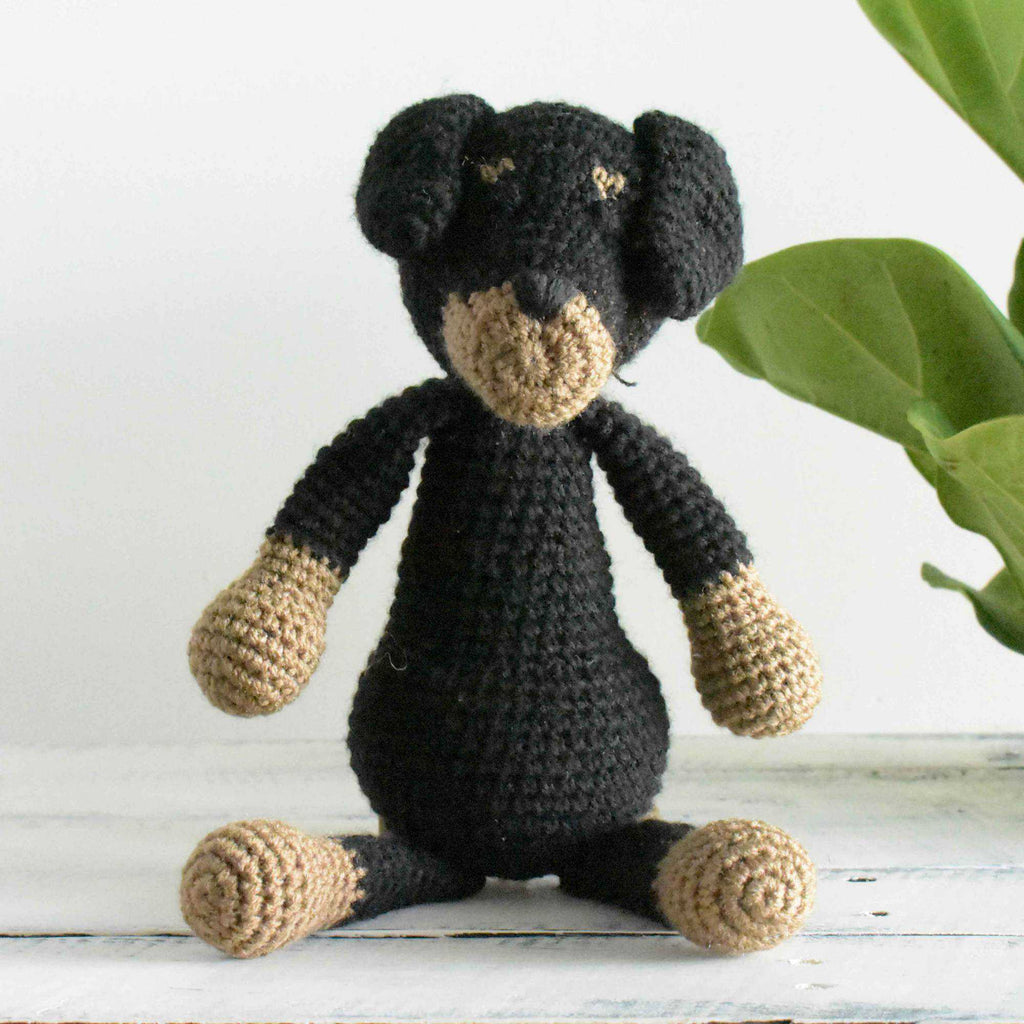 ROTTWEILER Crochet Amigurumi, Crochet Rottweiler, Rottweiler Lover Gift - SaiGonDoll