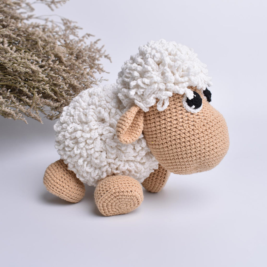 Sheep Crochet Animal Handmade Amigurumi Stuffed Toy Doll High Quality - SaiGonDoll