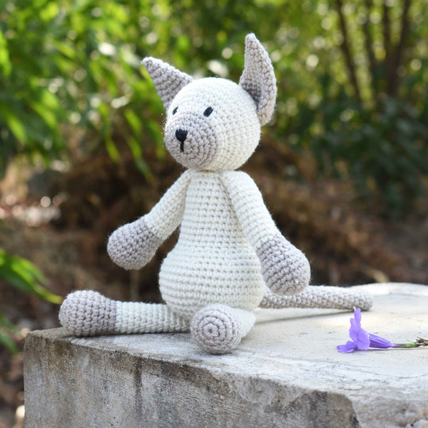 Siamese Cat Stuffed Crochet Animal, Wild Cat, Baby Shower & First Birthday Gift - SaiGonDoll