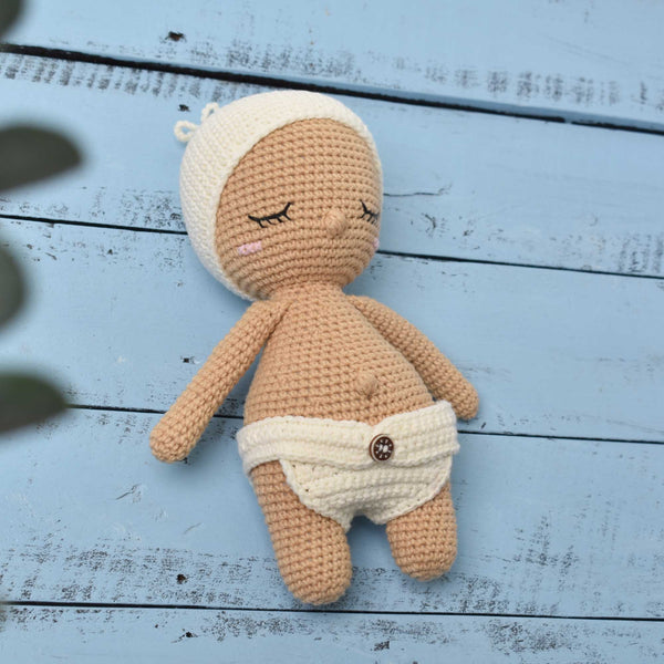  Sleeping Baby Wearing Diapers Crochet 