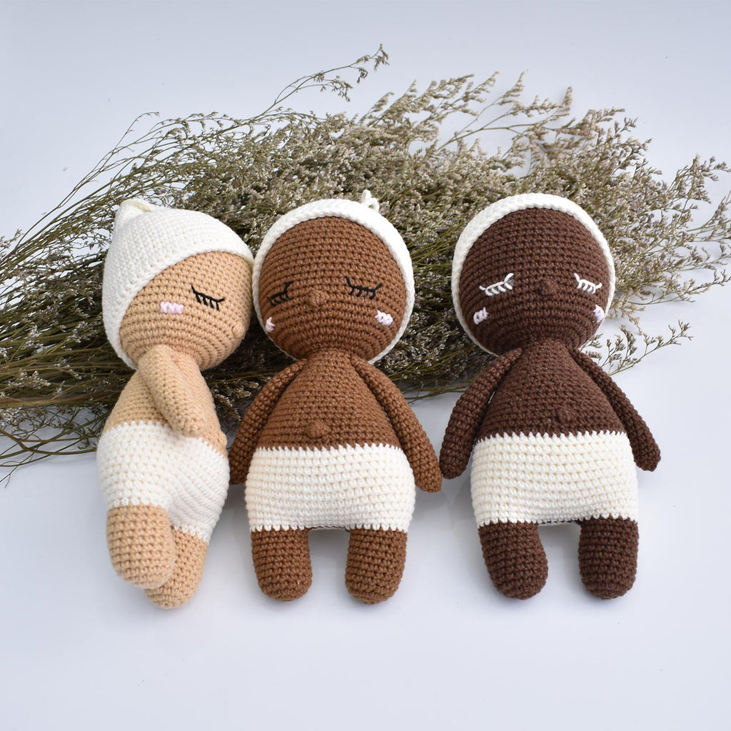 Sleeping Baby Hoki Amigurumi Crochet Animal Handmade Stuffed Toy Doll - SaiGonDoll